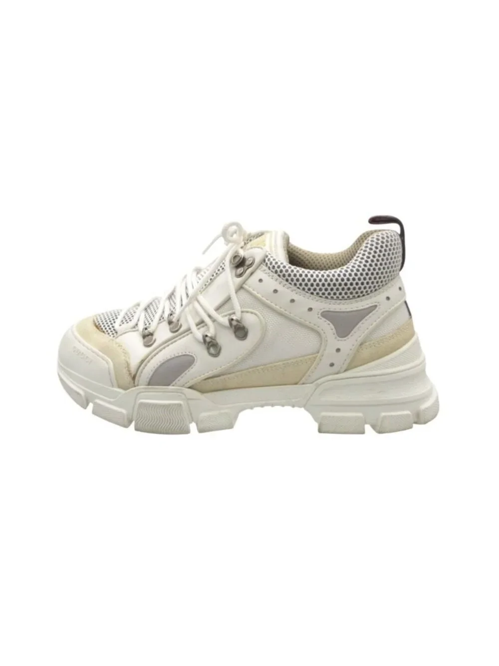Gucci Sneakers Flash Trek Sneaker Shoes Mesh Contrast Chunky Dad White 7